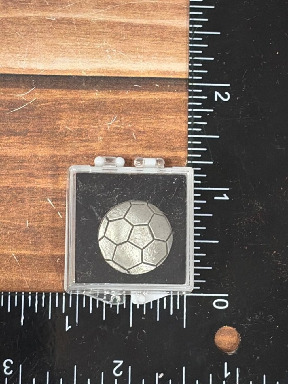 HB Pewter Soccer Ball Tie Tack Lapel Pin NOS in Case GIFT AWARD FIFA